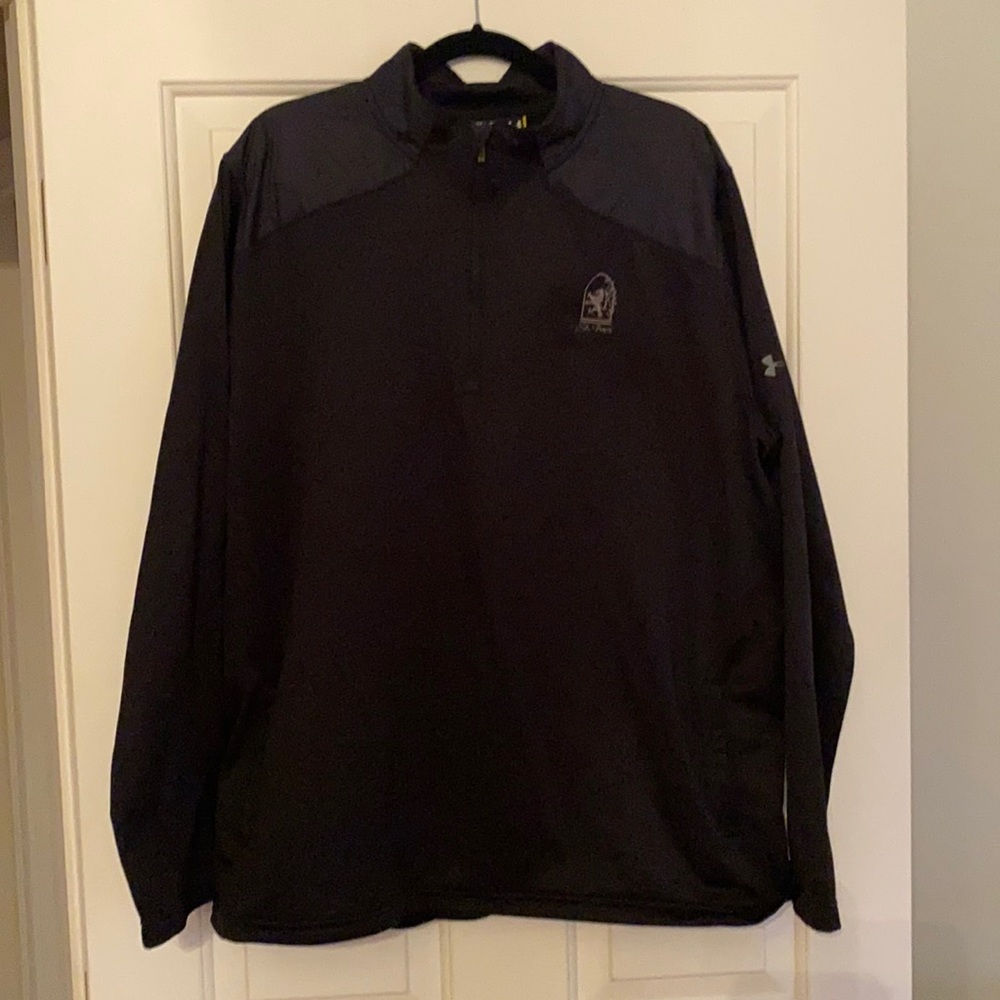 Under Armour mock neck quarter zip long sleeve golf shirt